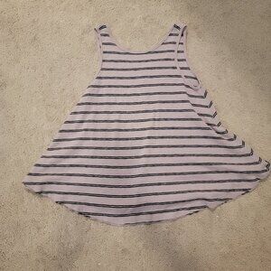 We The Free Purple and Black Striped Tank Top